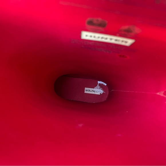 Red Flare Tall Adjustable Hunter Boots 11 - Picture 13 of 17